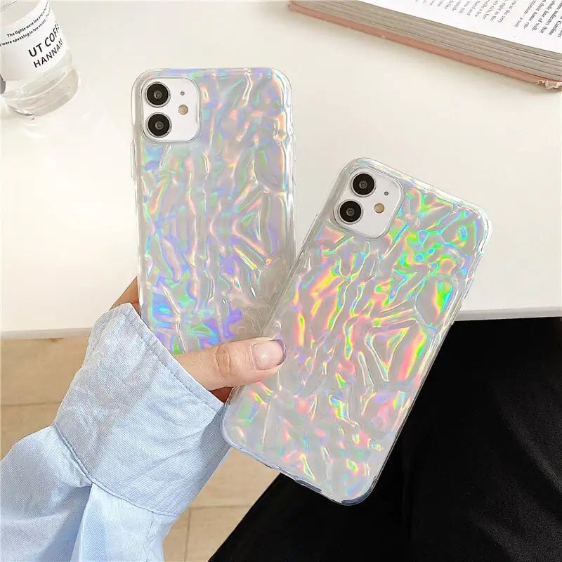 Laser Acrylic Phone Case for iPhone 15, 14, 13, 12, 11 Pro Max