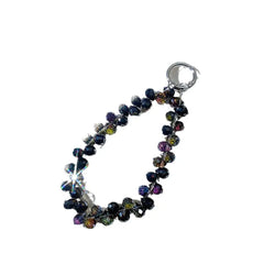 Creative Crystal Phone Chain – Elegant Beaded Strap/Keychain, Steel-Wire Reinforced (≈24–28 cm)