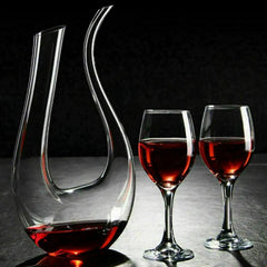 Crystal U-shaped 1500ml (1.5L) Wine Decanter