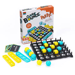 SNJHM Bounce Ball Party Game – Tabletop Bouncing Connect Game for Family & Kids (2–4 Players)