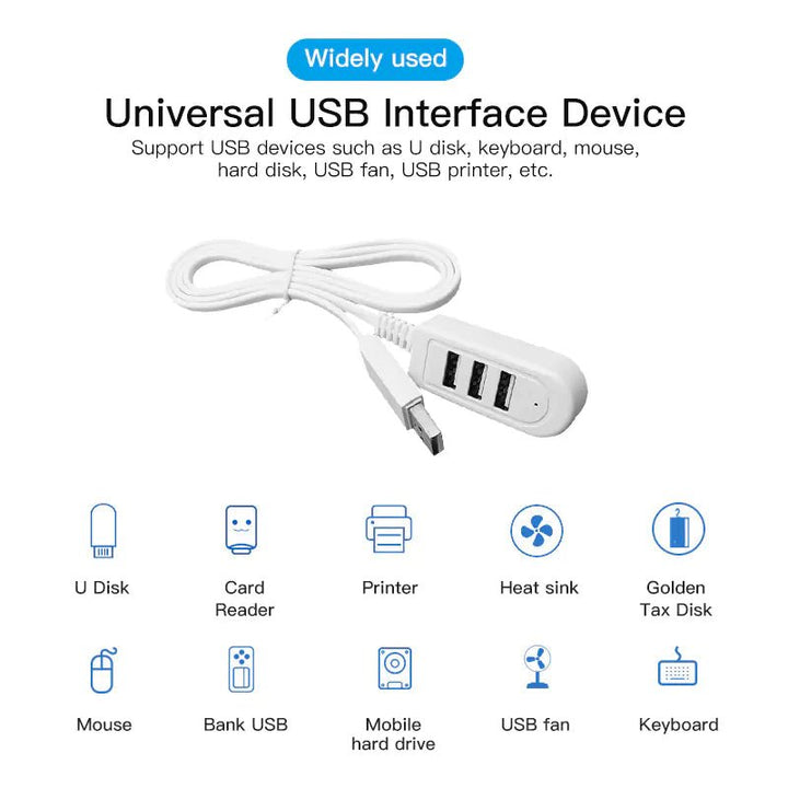 USB 3.0 Multifunctional Expansion Hub & Dock – Multi - Port Splitter (25 cm / 1.2 m, White) - Whimsical Shoppe