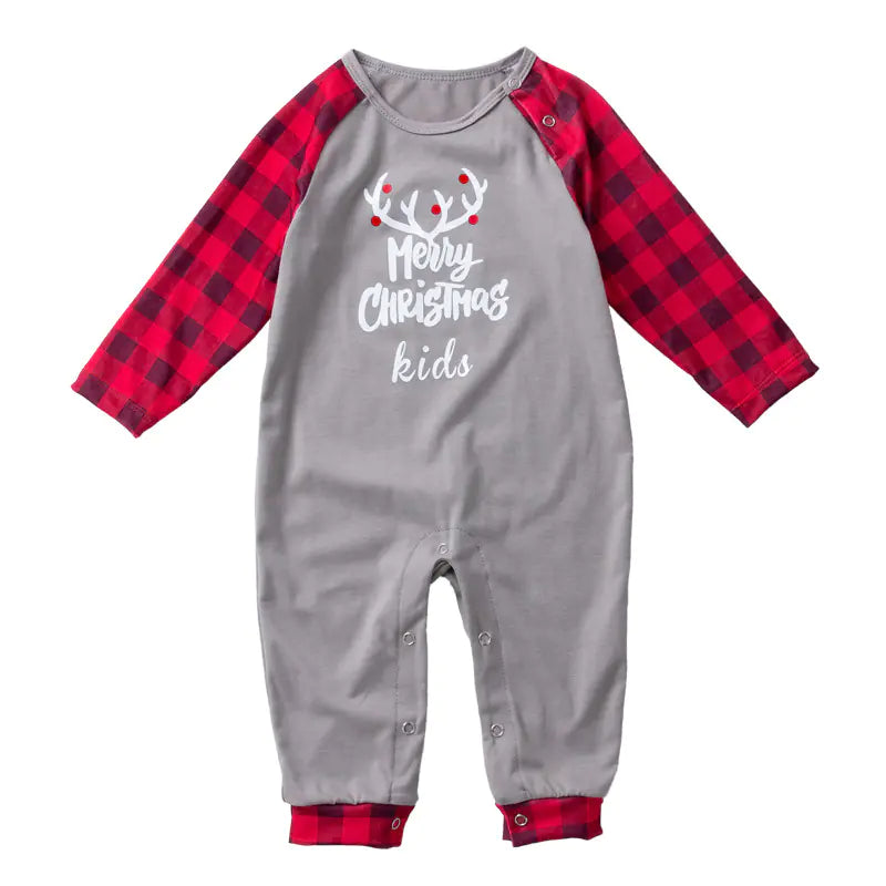 Infant Christmas Bodysuit with Reindeer Print