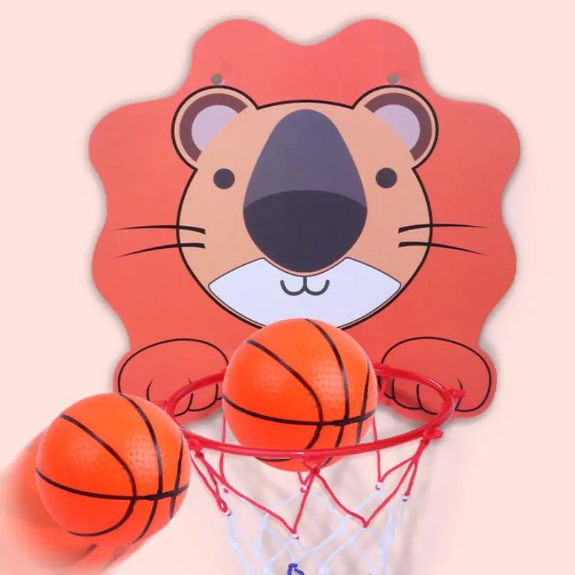 Wall - Mounted Indoor Basketball Hoop for Kids (Ages 4 - 6) - Whimsical Shoppe