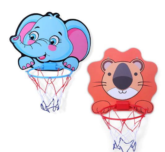 Wall - Mounted Indoor Basketball Hoop for Kids (Ages 4 - 6) - Whimsical Shoppe