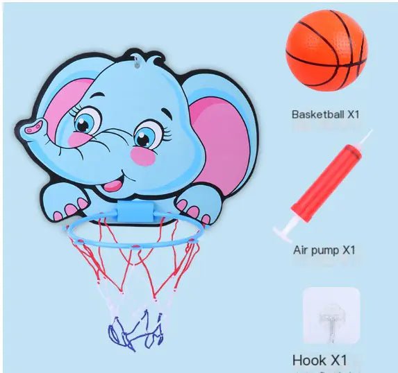 Wall - Mounted Indoor Basketball Hoop for Kids (Ages 4 - 6) - Whimsical Shoppe