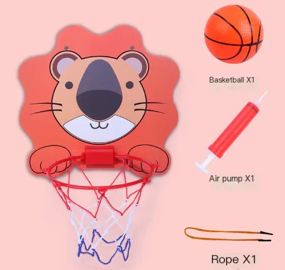 Wall - Mounted Indoor Basketball Hoop for Kids (Ages 4 - 6) - Whimsical Shoppe