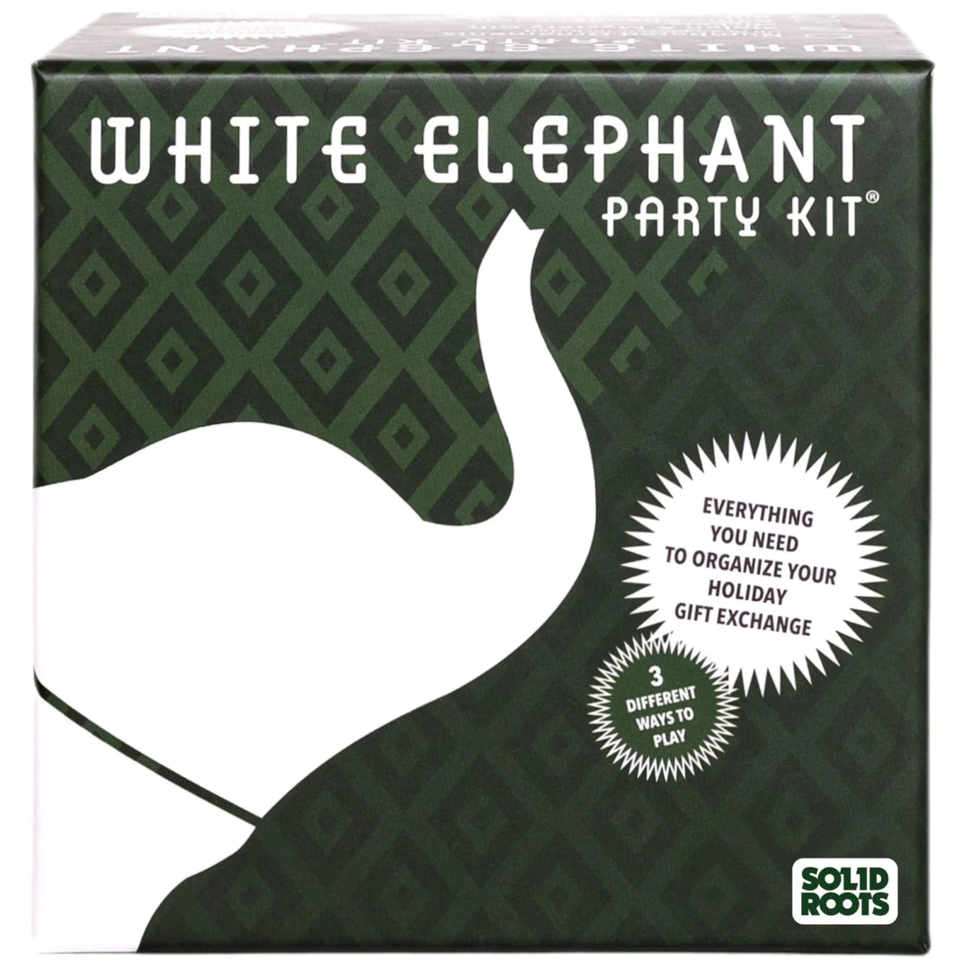 White Elephant Party Kit Game by SolidRoots - Gift Exchange Set - Whimsical Shoppe