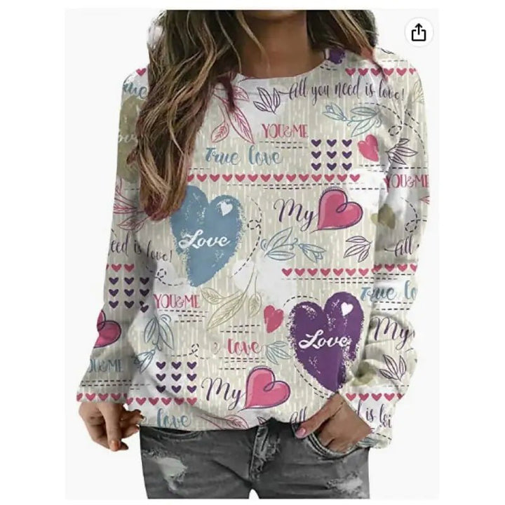Women's Casual 3D Digital Printed Sweater - Cartoon Pattern (S - 3XL) - Whimsical Shoppe
