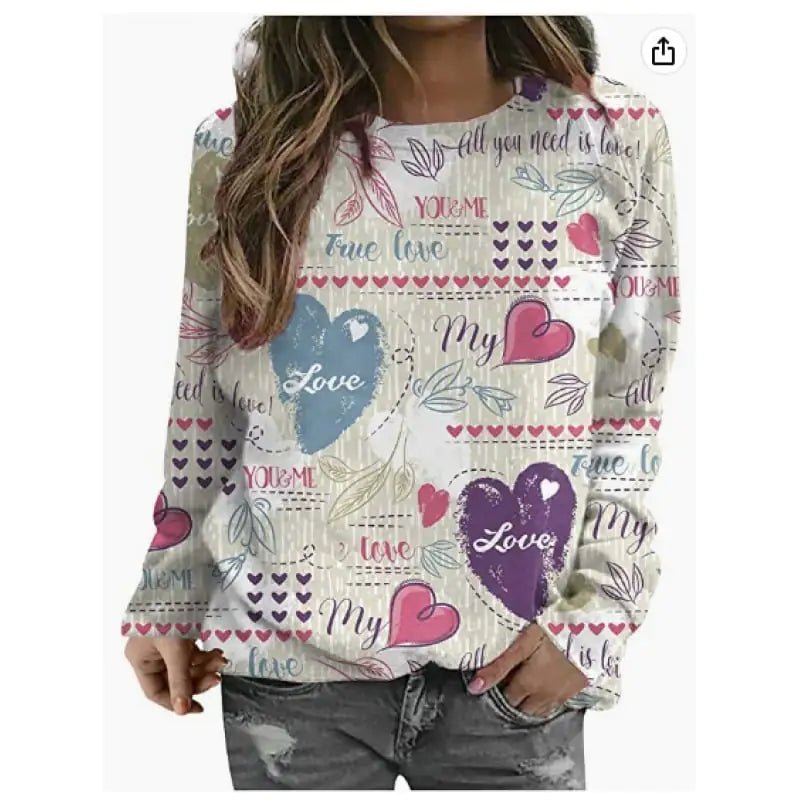 Women's Casual 3D Digital Printed Sweater - Cartoon Pattern (S - 3XL) - Whimsical Shoppe