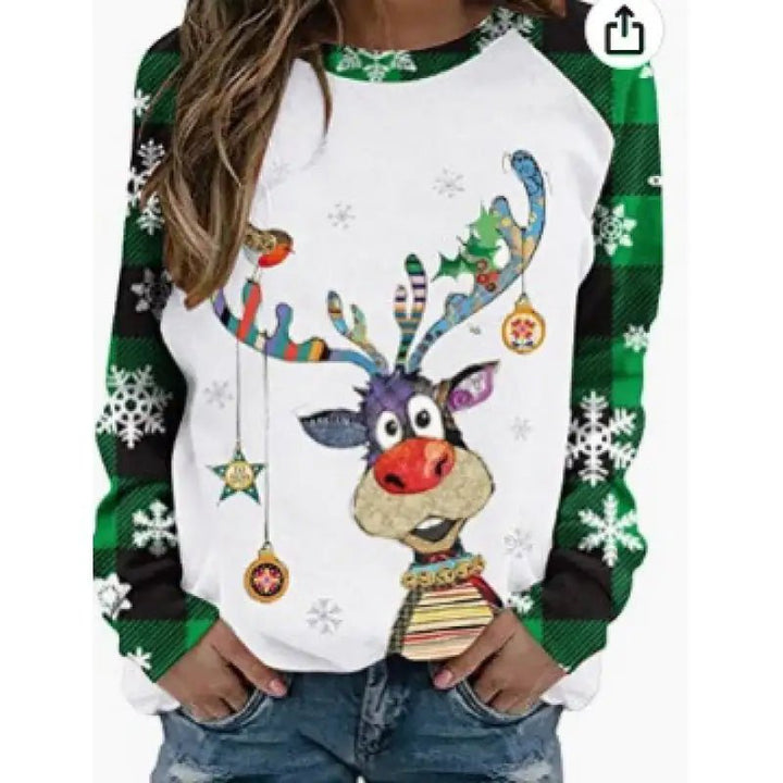 Women's Casual 3D Digital Printed Sweater - Cartoon Pattern (S - 3XL) - Whimsical Shoppe