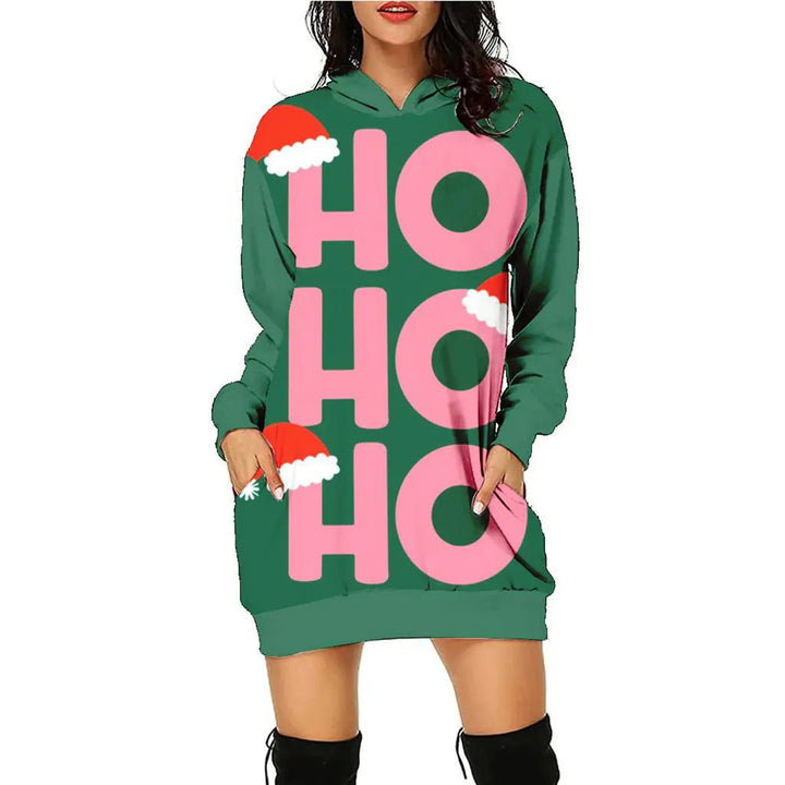 Women's Casual Christmas Sweater Dress - 3D Print Pullover (S - 2XL) - Whimsical Shoppe