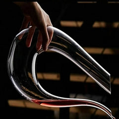 Crystal U-shaped 1500ml (1.5L) Wine Decanter