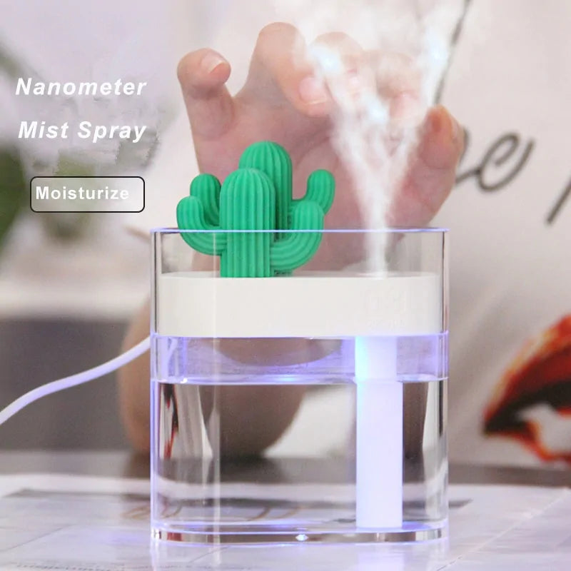 Ultrasonic Air Humidifier Clear Cactus (160 mL)