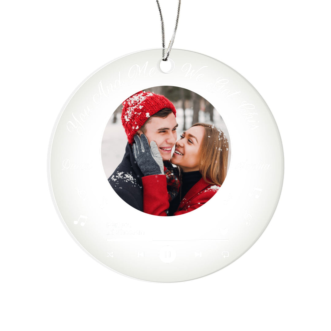 You And Me, We Got This - Personalized Acrylic Circle Ornament - Whimsical Shoppe