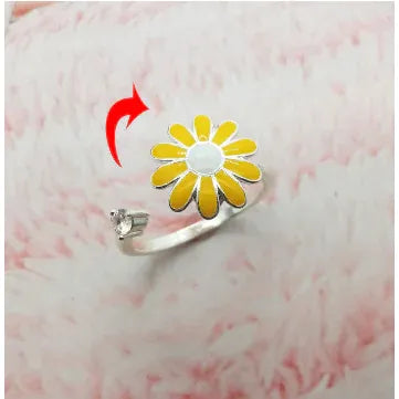 Fidget Spinner Rotatable Ring For Women